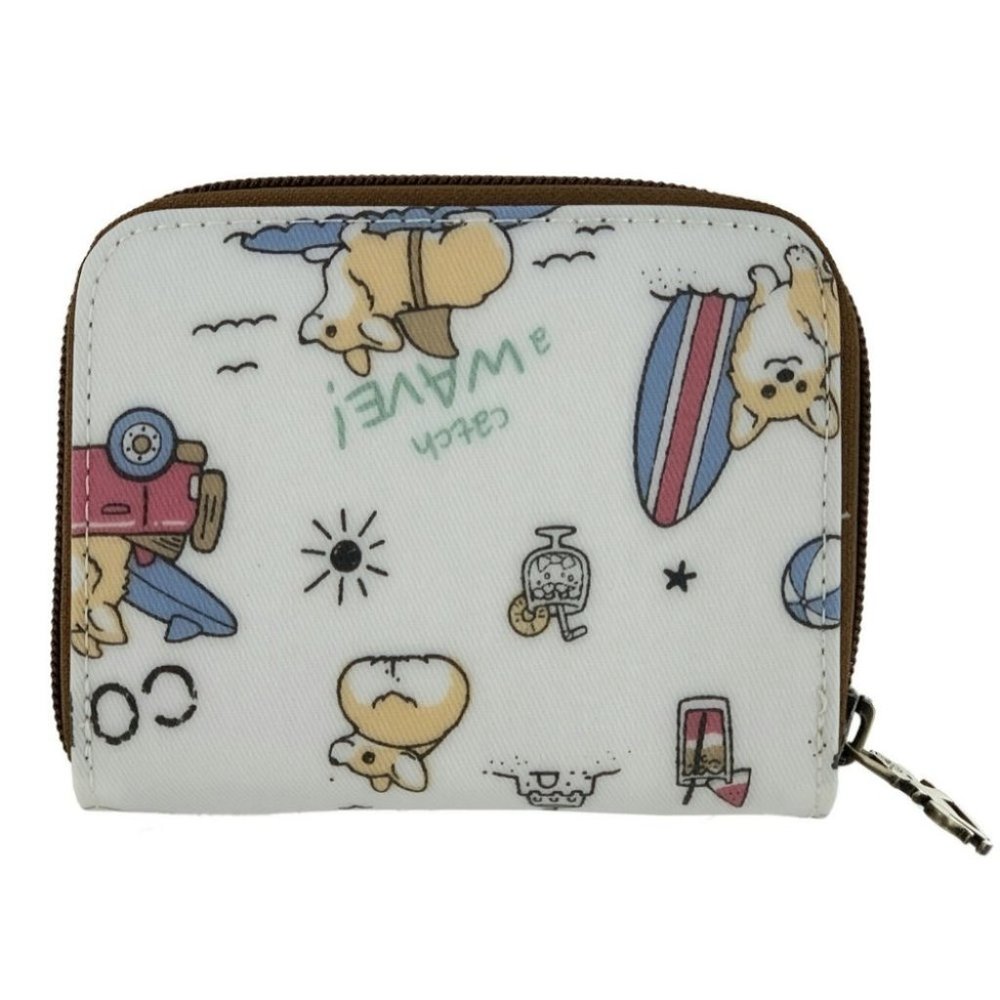 Waterproof Snap Fold Short Wallet Coin Purse - Picture 3 of 12